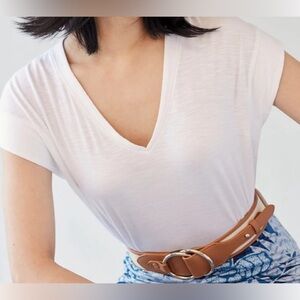 WHBM White with silver foil top